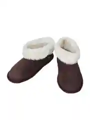 Коричневый чуни женские, домашние