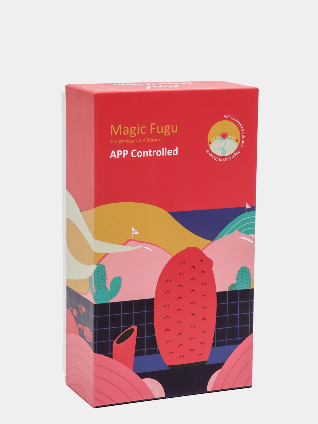 Вибратор красный MAGIC FUGU