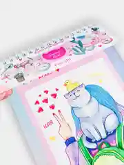 Бирюзовый sweet Cat Shop Скетчбук 25 листов