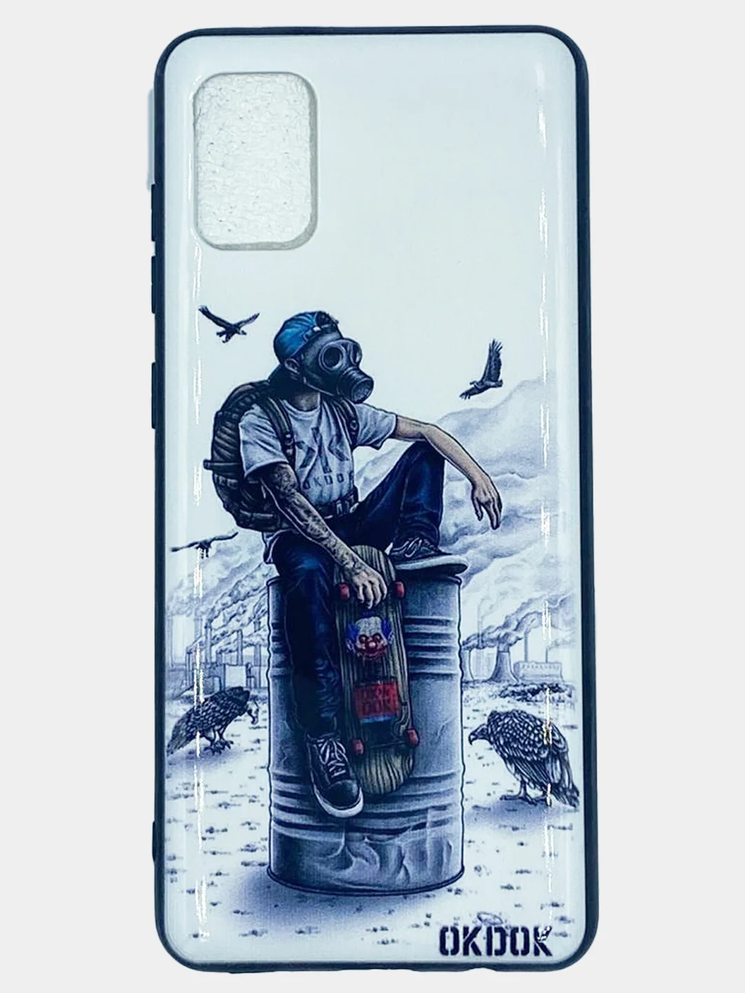 Бордовый чехол для Samsung M30S / M21, A50, A51, A31 с рисунком