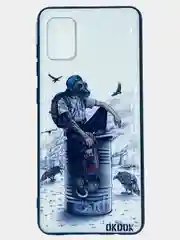 Бордовый чехол для Samsung M30S / M21, A50, A51, A31 с рисунком