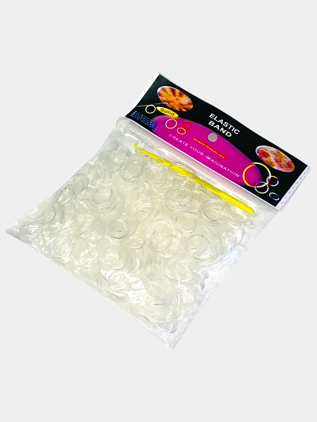 Прозрачные резинки для плетения Loom Bands 600шт
