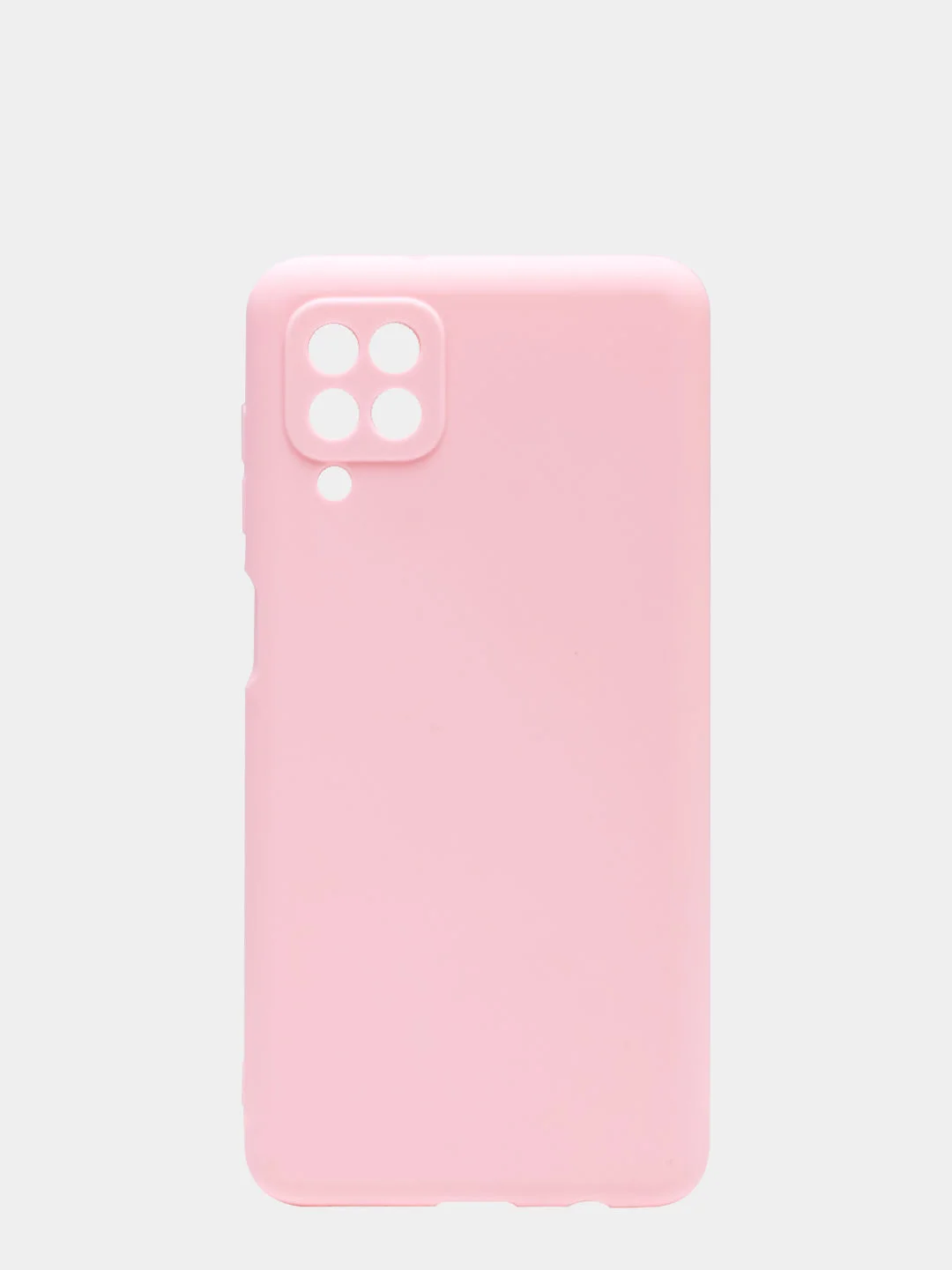 Розовый чехол для Samsung A12/A125F/M12/M127F, силиконовый, матовый