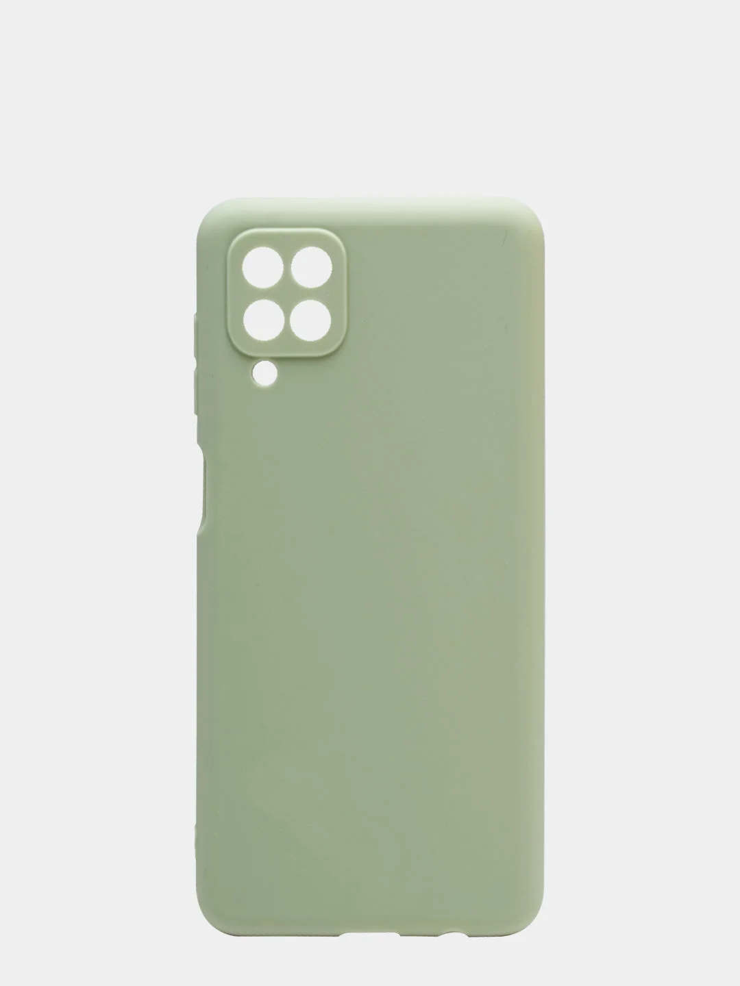 Оливковый чехол для Samsung A12/A125F/M12/M127F, силиконовый, матовый