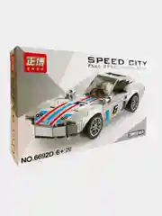 Конструктор блочный Speed city 2 в 1 "Гоночный автомобиль - робот"
