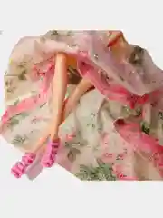 Лайм кукла-модель, с аксессуарами, в бальном платье,   подарок к 8-му марта