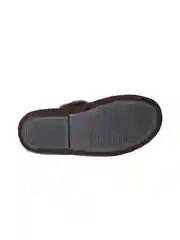 Коричневый меховые тапочки мужские