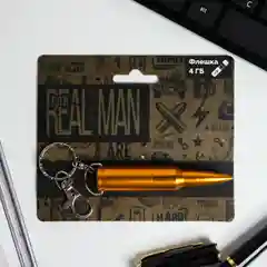 Флеш-карта на открытке Real Man