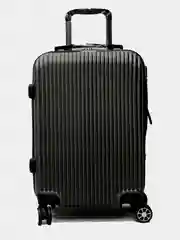 Черный пластиковый чемодан Kartex