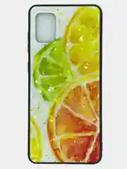 Багровый чехол для Samsung A41, A31, A11/M11, в ромбик