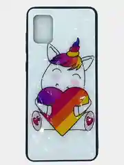 Мятный чехол для Samsung A41, A31, A11/M11, в ромбик