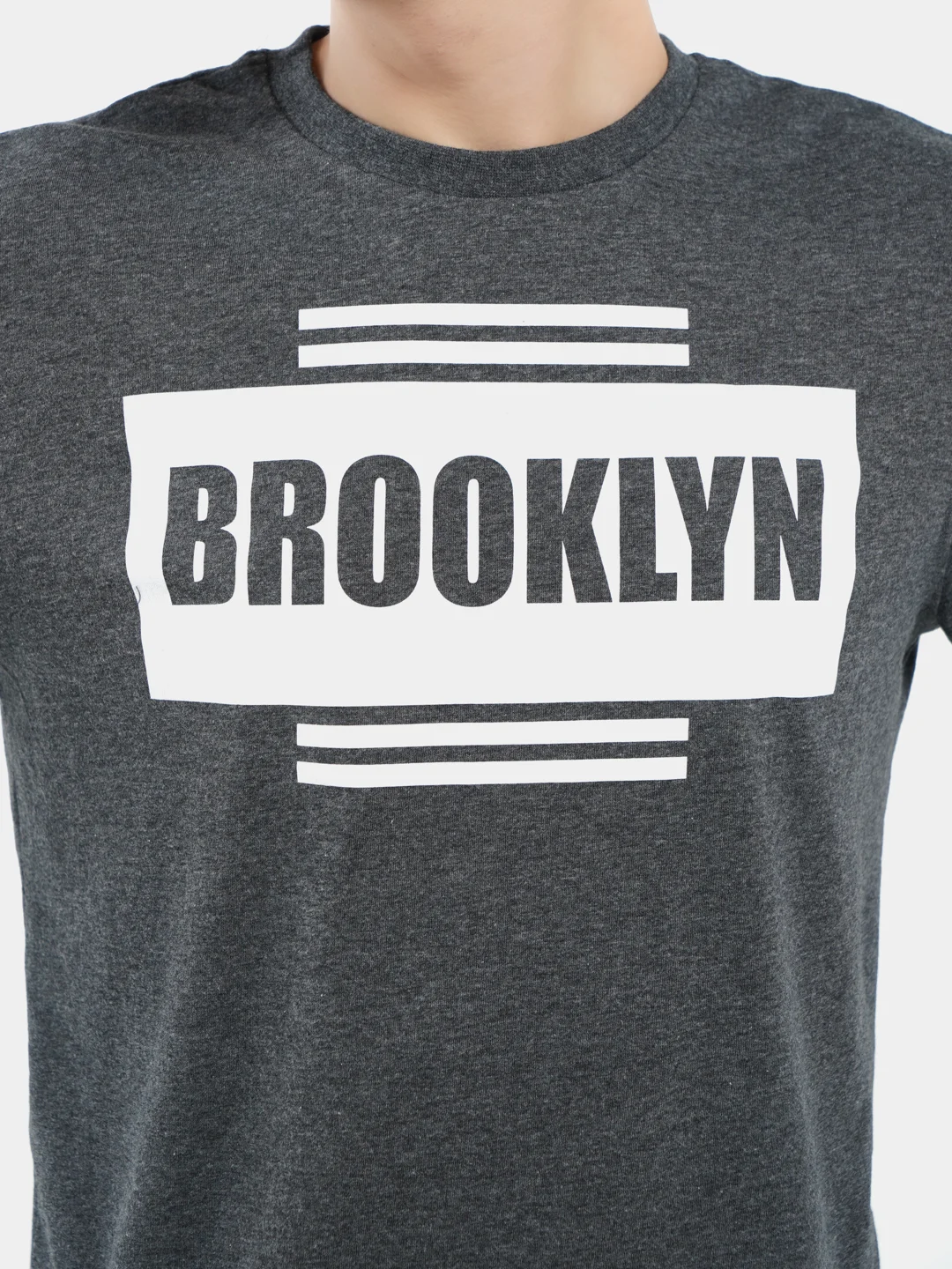 Футболка мужская ТВОЕ серая NY Brooklyn