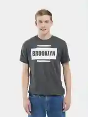 Футболка мужская ТВОЕ серая NY Brooklyn