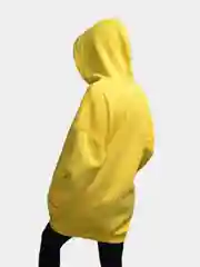 Желтый худи на флисе