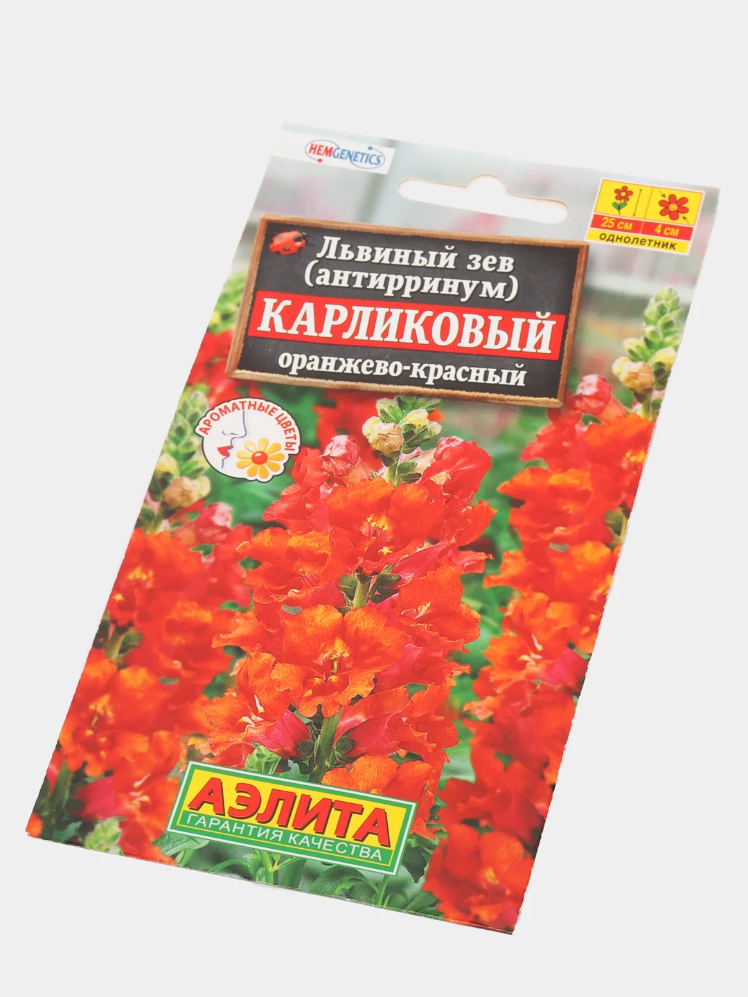 Львиный зев "Карликовый", оранжево-красный (семена)