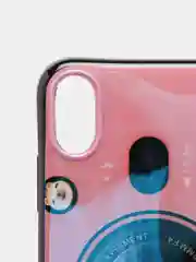 Розовый чехол для телефона камера + кроштейн  для iPhone 12, 11, XR,  7/8/SE, 6/6S