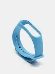 Голубой силиконовый ремешок для Xiaomi Mi Band 3, Mi Band 4, Сяоми Ми бэнд 3,4