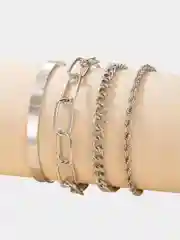 Золотой браслеты, 4 штуки