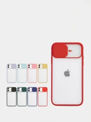 Чехол iPhone 11 Pro Max с защитой камеры полупрозрачный