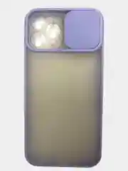 Лавандовый чехол iPhone 11 Pro Max с защитой камеры полупрозрачный