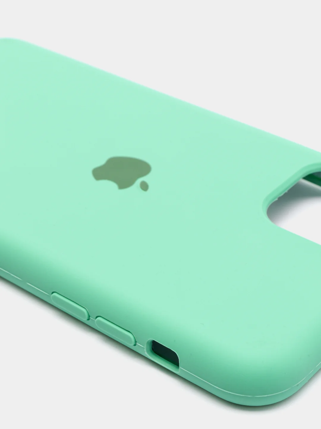 Салатовый чехол накладка Apple Silicone Case для iPhone 11 Pro Max soft-touch айфон защитный