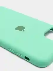 Салатовый чехол накладка Apple Silicone Case для iPhone 11 Pro Max soft-touch айфон защитный