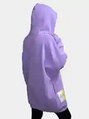 Сиреневый худи на флисе