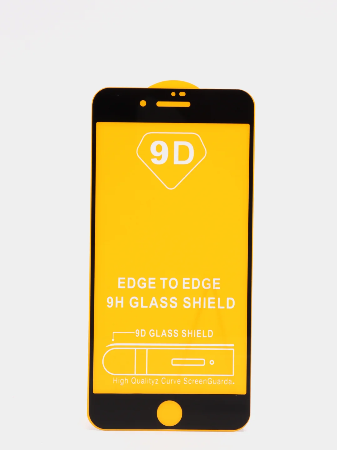 Защитное стекло 5D для iPhone всех моделей с тонкой черной рамкой