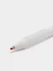 Серый ручка гелевая автоматическая черный стержень