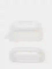 Прозрачный чехол для AirPods 3, 10 цветов, силикон, c креплением для карабина