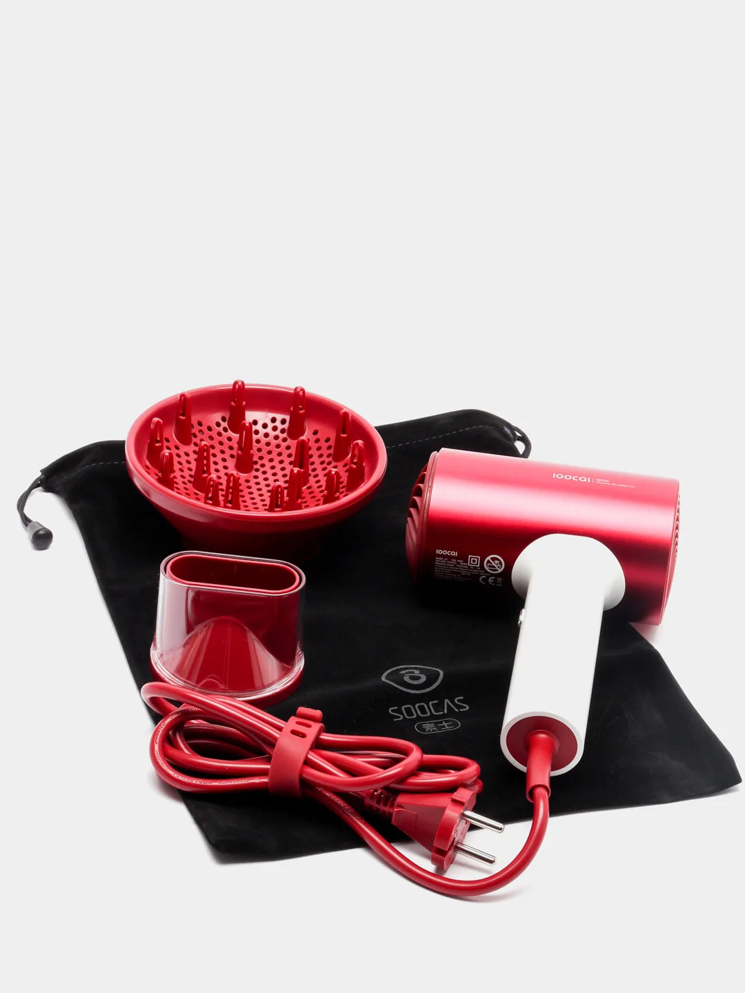 Фен Xiaomi (Mi) SOOCAS Hair Dryer (H5) GLOBAL, красный, евровилка