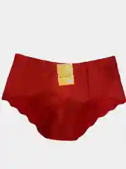 Красный трусы слипы  женские бесшовные