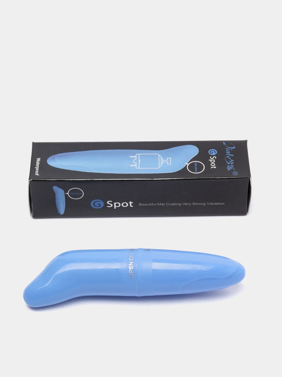 Синий вибратор мини "Дельфин", G-spot