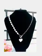 Серебряный цепочка для шеи с подвеской,бижутерия