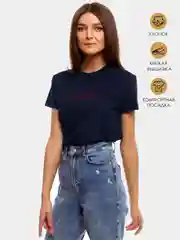 Женская футболка с вышивкой Смайл, 100% хлопок