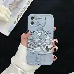 Чехол Сквидвард T&J для iPhone 13, XR, 11, 12, Pro, Pro Max, mini силиконовый Soft-Touch