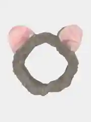 Серый косметическая повязка на голову ушки и кисть косметическая