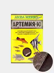 Корм АКВА МЕНЮ Артемия-Ю 30гр.(гранулы+яйца рачков артемии) для аквариумных рыб