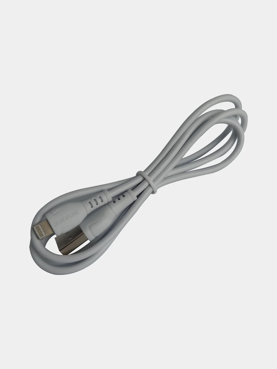 Белый кабель зарядный Borofone (до 3A, Type-C, MicroUSB, Lightning для Android и iPhone)