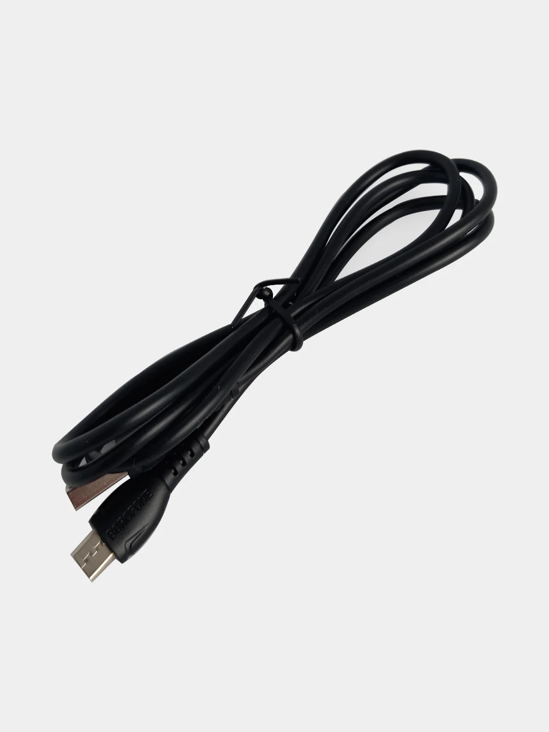 Черный кабель зарядный Borofone (до 3A, Type-C, MicroUSB, Lightning для Android и iPhone)