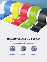 Белый резинка для фитнеса пилатеса и йоги, эспандер универсальный, d30cм