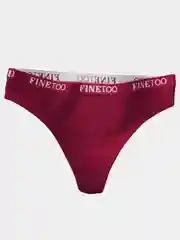 Багровый женские трусы стринги, хлопок