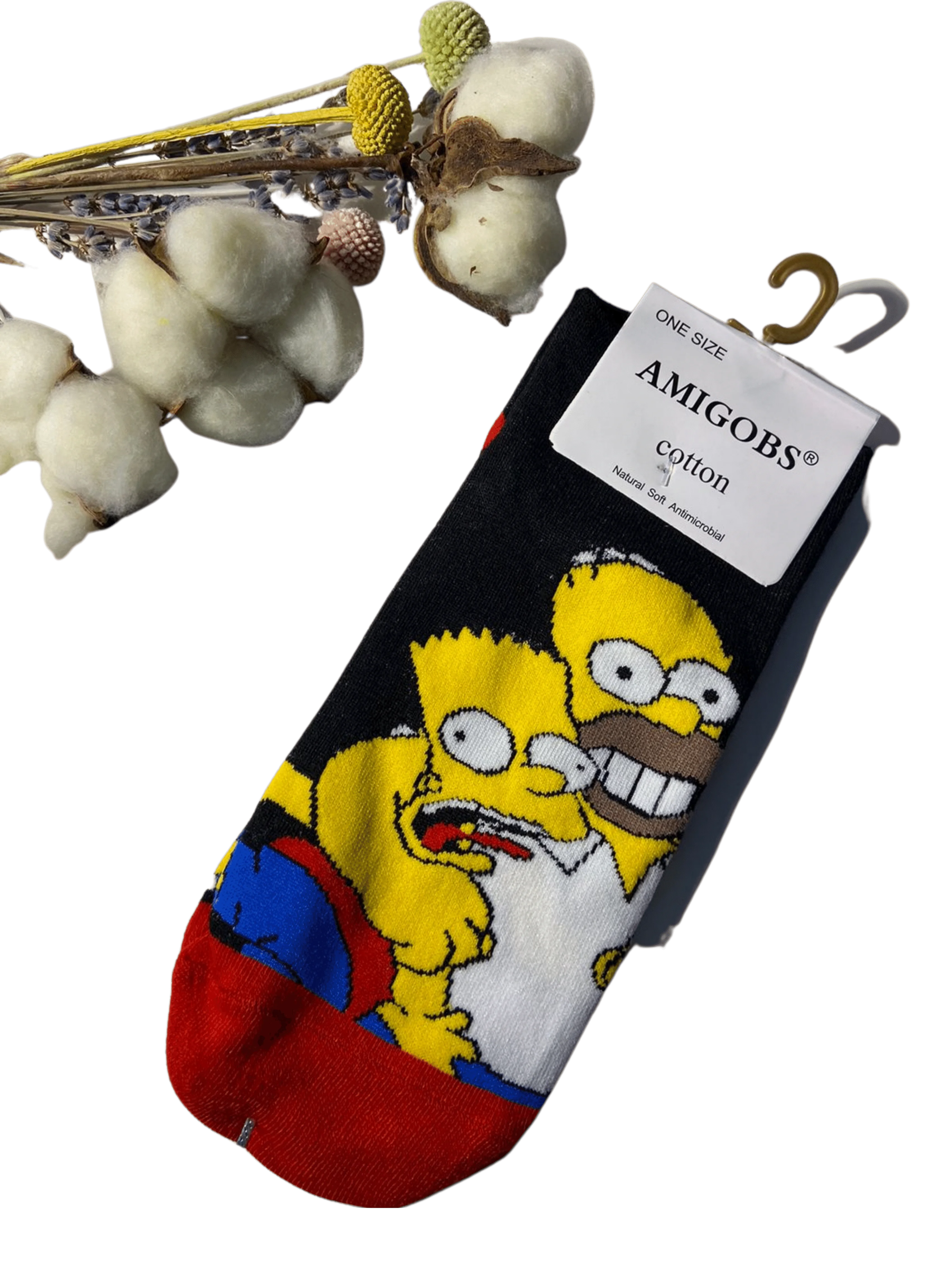 Черный носки унисекс, короткие