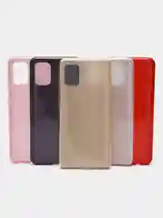 Чехол Samsung Galaxy A03S силиконовый с блестками