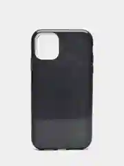 Черный чехол Samsung Galaxy A03S силиконовый с блестками