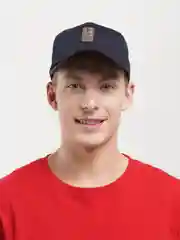 Синий меланж кепка
