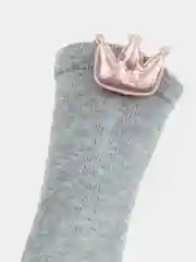 Серый носки LB детские с короной