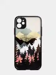 Черный чехол для iPhone 11 12 13 7 8  XR 14 Plus Pro Max mini айфон про макс пластиковый