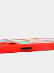 Красный чехол для айфон (iPhone) 11 / 12 / 13 Pro Max про макс пластиковый с принтом