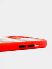 Красный чехол для айфон (iPhone) 11 / 12 / 13 Pro Max про макс пластиковый с принтом